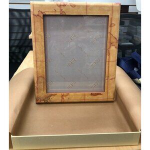 Leather Photo Frame - 8 x 10 -ALVIERO MARTINI 1A CLASSE Geo -NWB